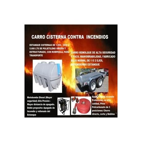 CARROS REMOLQUE CISTERNAS CONTRA INCENDIOS